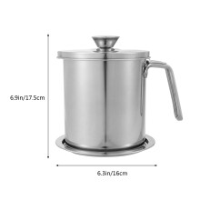 1,6 L Fettbehälter 304 Mit Ölkanne Und Netzfilter