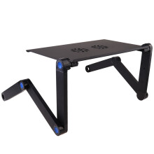 1St Verstellbarer Laptop Halter Klappbar Aluminium Schwarz