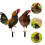 2Stk Gartenhühner Pfähle Acryl Für Außenbereich 9