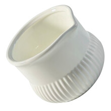Ceramic Creamer Pitcher Sahnekännchen Mit Rillenstruktur