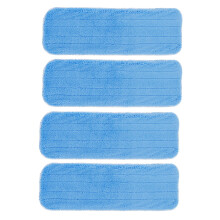 4Stk Waschbare Ersatz Mop Pads Wiederverwendbare Reinigungs Pads