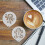 6Stk Kaffeekunst Schablonen (Silber) 10