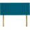 (Double Teal) 4ft 6inch Plush Velvet Padded Lined Headboard 1