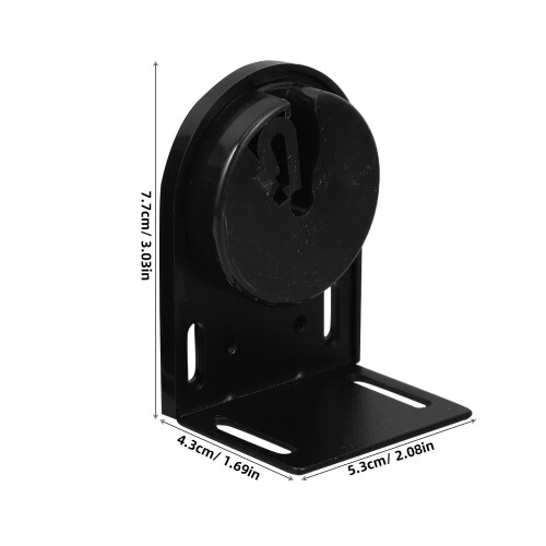 Support Noir Pour Stores Extérieurs Simple Solide 1