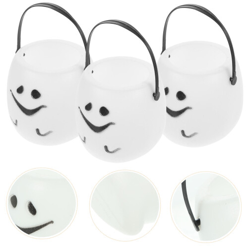 3pcs Pumpkin Buckets Halloween Candy Holders 1