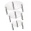 3Pcs Transparent Modern Cake Stand Elegant Acrylic Display for Parties 1