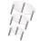 3Pcs Transparent Modern Cake Stand Elegant Acrylic Display for Parties 3