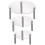3Pcs Transparent Modern Cake Stand Elegant Acrylic Display for Parties 10