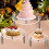 3Pcs Transparent Modern Cake Stand Elegant Acrylic Display for Parties 4