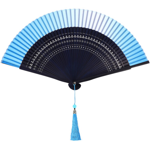 Tassel Vouwende Waaier Bambus Hanfu China 1