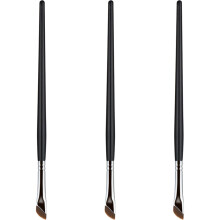 3St Duurzame Zwarte Make-Up Borstels Voor Wenkbrauwen En Oogleden