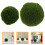 4 Unidades Bolas De Artificial Verde Decoración Manualidades 11