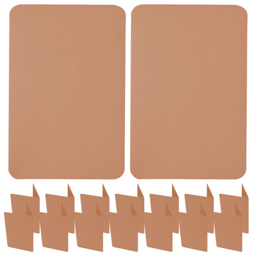 400 Unidades Tarjetas Kraft En Plegables 1