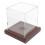 Clear Acrylic Baseball Display Case Con Base Madera Para 9