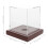 Clear Acrylic Baseball Display Case Con Base Madera Para 2
