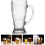 Vaso De Cerveza De Vidrio Con Asa Transparente Y Práctico 8
