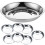 8Pcs Stainless Steel Round Dinner Plates And Serving Trays 7