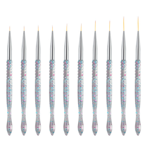 2 Set Penna Sottile Per Nail Art E Eyeliner, Strumento Manicure