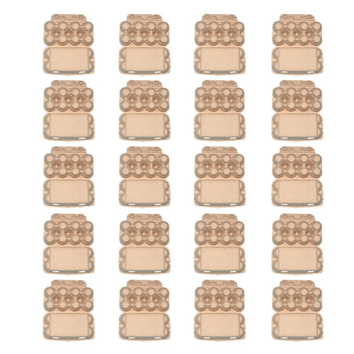 20 Pezzi Portauova In Pulp Kraft 2
