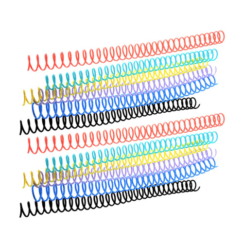 12 Gekleurde Plastic Spiralbinding Ringen Voor Losse Bladzijden 2