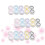 15Pcs Assorted Color Lense Cases Durable Dual Storage Boxes for Travel 8