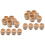 20 Stuks Lege Eihouders Handbeschilderd Diy 6