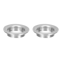 2Pièces Manchons Pour Pads De Flûte En Laiton Nickelé Argenté Durable
