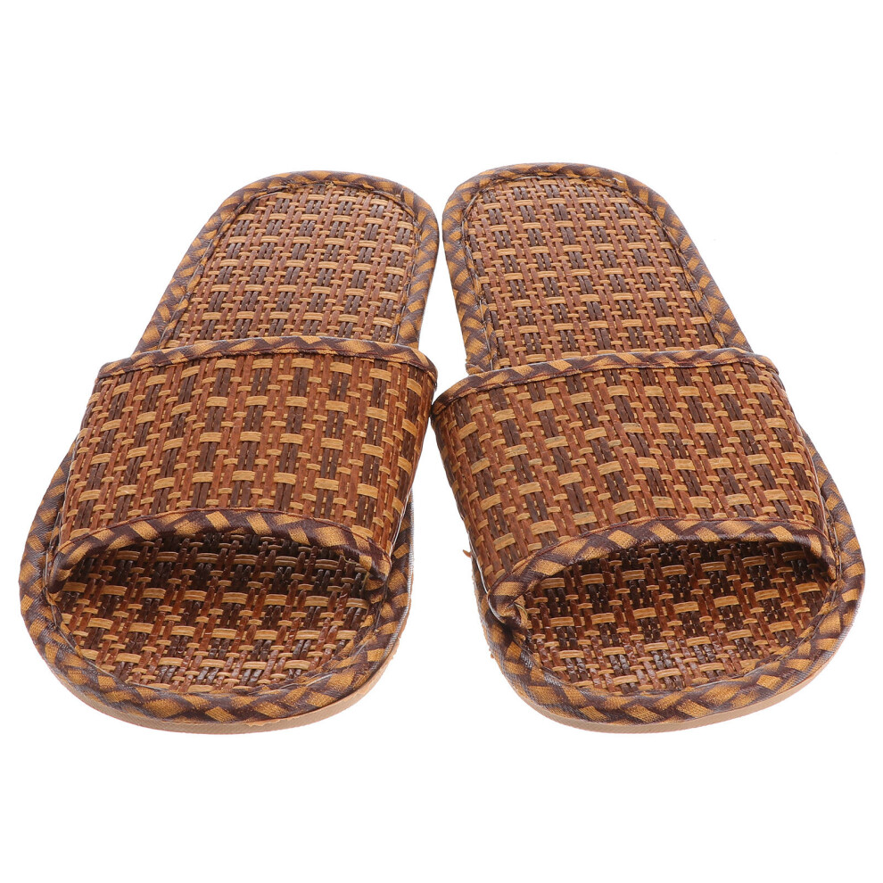 1 Paar Thuis Pantoffels Bamboe Dagelijks Slippers-image