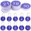 50 Sets Cijferlabels Met Ringen 8