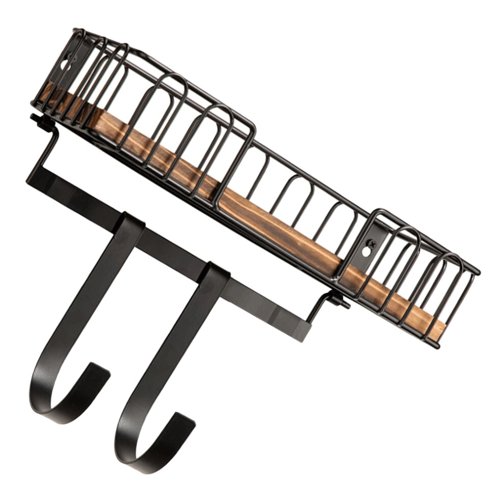 Wieszak ŚCianowy Z PółKą I Demontowanym Haczykiem Na Klucze-image