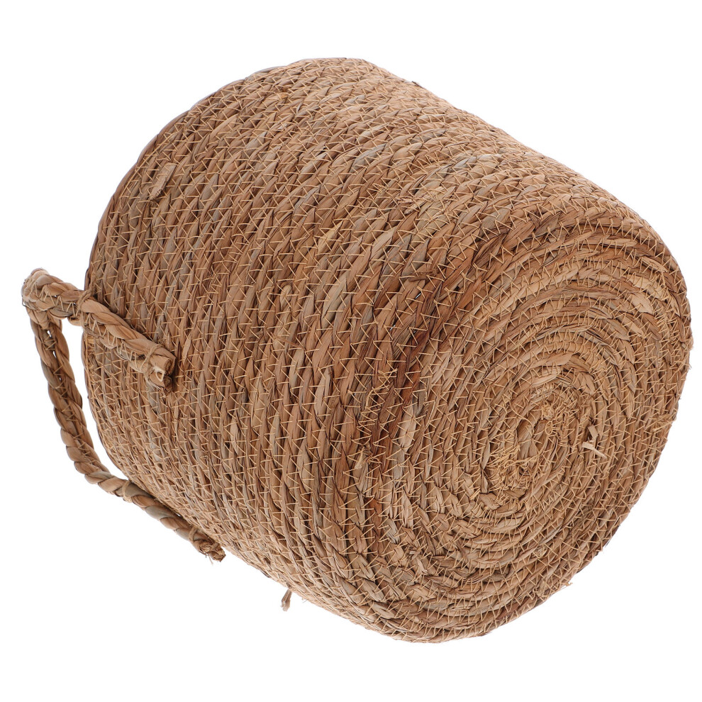 Ozdoba Do Domu Retro Pojemnik Z SłOmki Doniczka Kwiaty 25 Cm-image