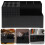 Black ABS Scissors Holder Salon Hair Tools Storage Box for Home 7