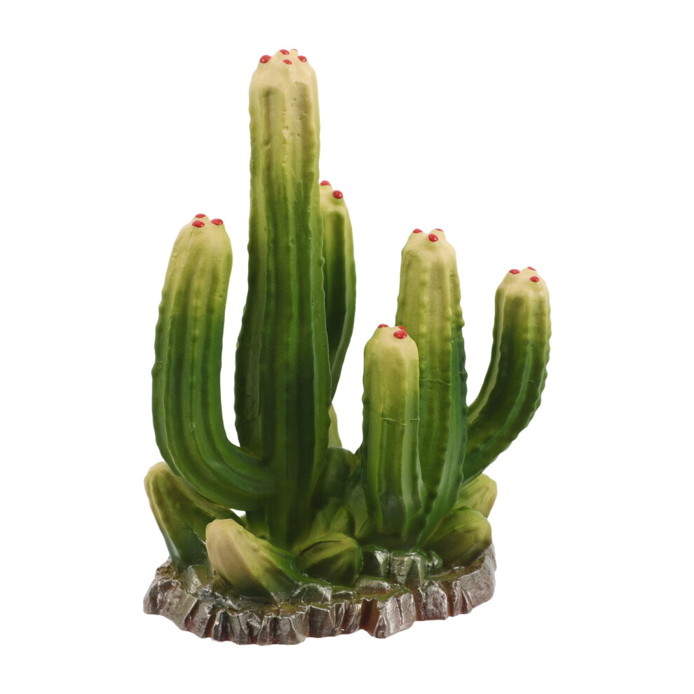 3 Sztuki Realistyczne Sztuczne Kaktusy Z ŻYwicy W Zielonych Doniczkach-image
