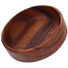 Wood Snack Dish Natural Wooden Salad Bowl Appetizer Dish Dessert Plate