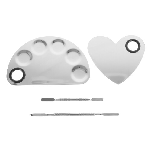 2Stk Nagelkunst Mischpaletten Mit 2 Spatel