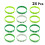 24Pcs Assorted Color St. Patrick's Day Bracelets Durable Wristbands 2