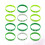 24Pcs Assorted Color St. Patrick's Day Bracelets Durable Wristbands 7