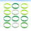 24Pcs Assorted Color St. Patrick's Day Bracelets Durable Wristbands 5