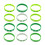 24Pcs Assorted Color St. Patrick's Day Bracelets Durable Wristbands 4
