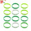 24Pcs Assorted Color St. Patrick's Day Bracelets Durable Wristbands 10
