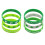 24Pcs Assorted Color St. Patrick's Day Bracelets Durable Wristbands 3