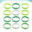 24Pcs Assorted Color St. Patrick's Day Bracelets Durable Wristbands 9