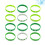 24Pcs Assorted Color St. Patrick's Day Bracelets Durable Wristbands 6