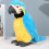 Blue Artificial Parrot Model Soft Plush for Decorative Use 5