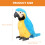 Blue Artificial Parrot Model Soft Plush for Decorative Use 6