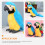 Blue Artificial Parrot Model Soft Plush for Decorative Use 9