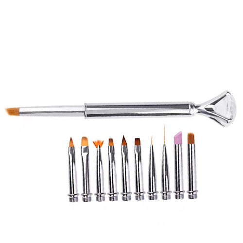 10Stk In 1 Set Stift Mit Austauschbarer Spitze