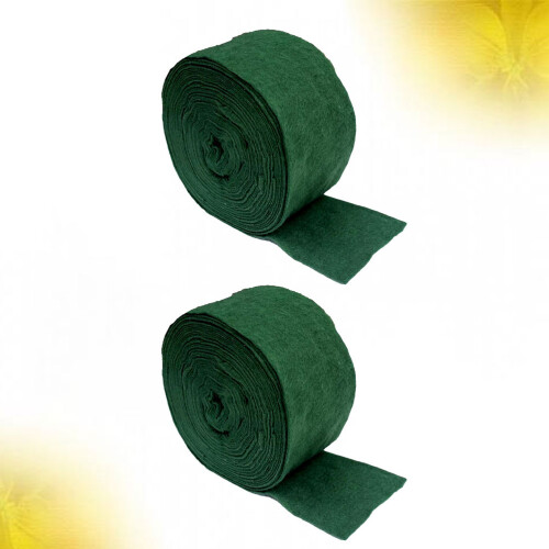 2 Pcs Tree Wind Protectors Non Woven Fabrics Green For Trees 1