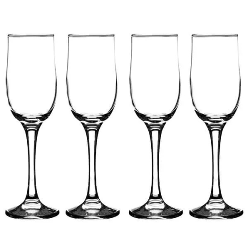 Ravenhead Tulip 200ml Set Of 4 Flute Glasses