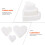 2 Stuks Schuim Hartvormige Cake Dummy Bakkerij Model 9